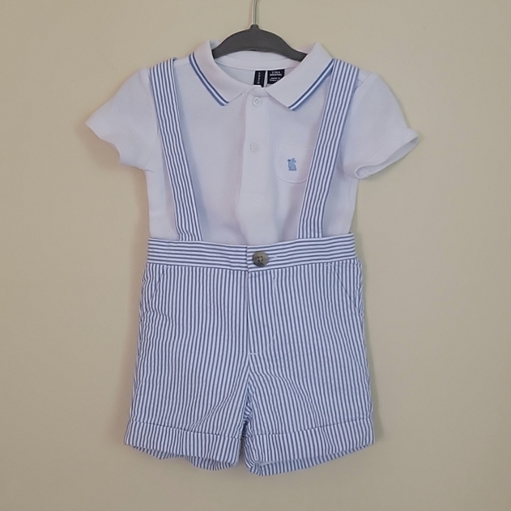 Janie and Jack seersucker outfit